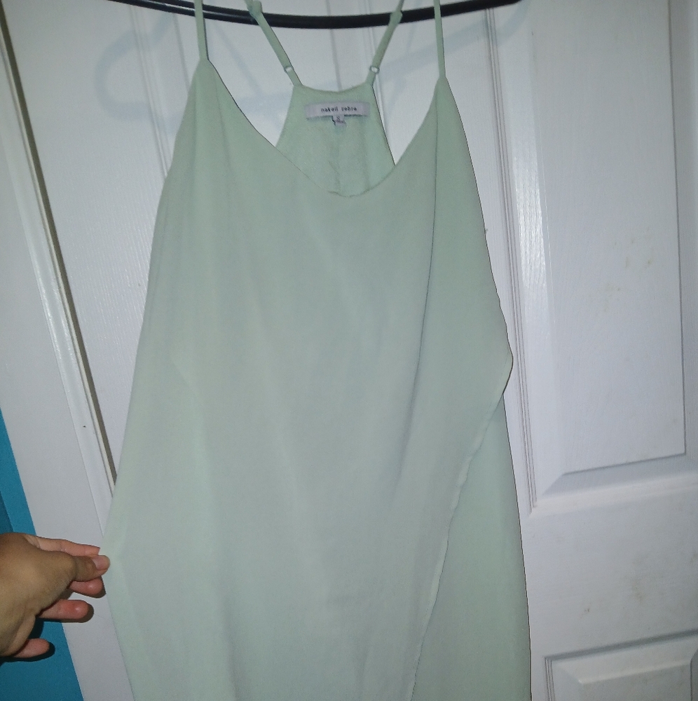 Naked Zebra Multicolored Halter Sheath Dress Cocktail